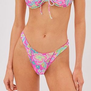 NWT FOR LOVE AND LEMONS LIZZY FLORAL BIKINI BOTTOM XL